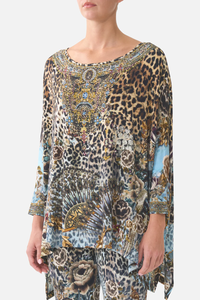 CAMILLA | FIESTA, SIESTA, REPEAT SCOOP NECK SLOUCH TEE
