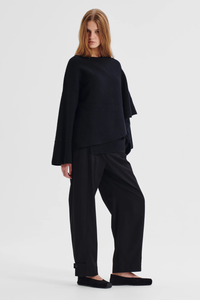 Morrison | Valerie Knit Wrap Jacket - Black