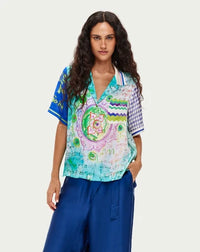 ME369 | Aya Knit Collar Shirt - Runic Whisper 126L31462