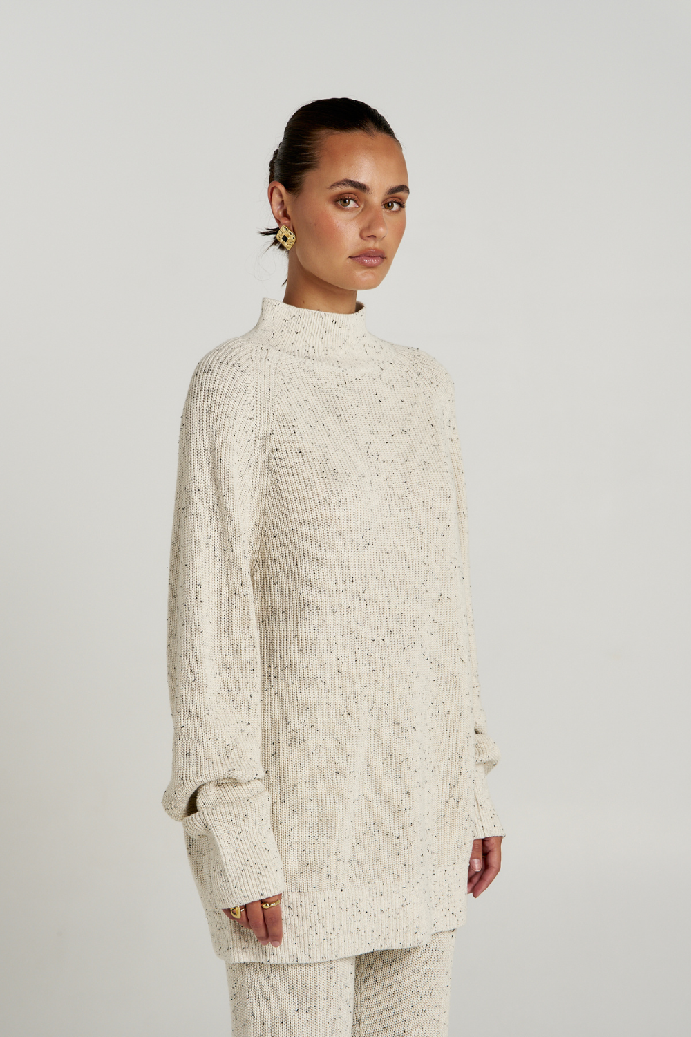 Summi Summi | Longline Knit - Oatmeal