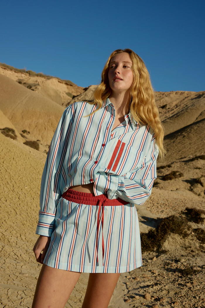 Aston Studio | Indi Skirt - Blithe Cherry Stripe