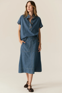 POL | CARSEN SHIRT - LIGHT WASH