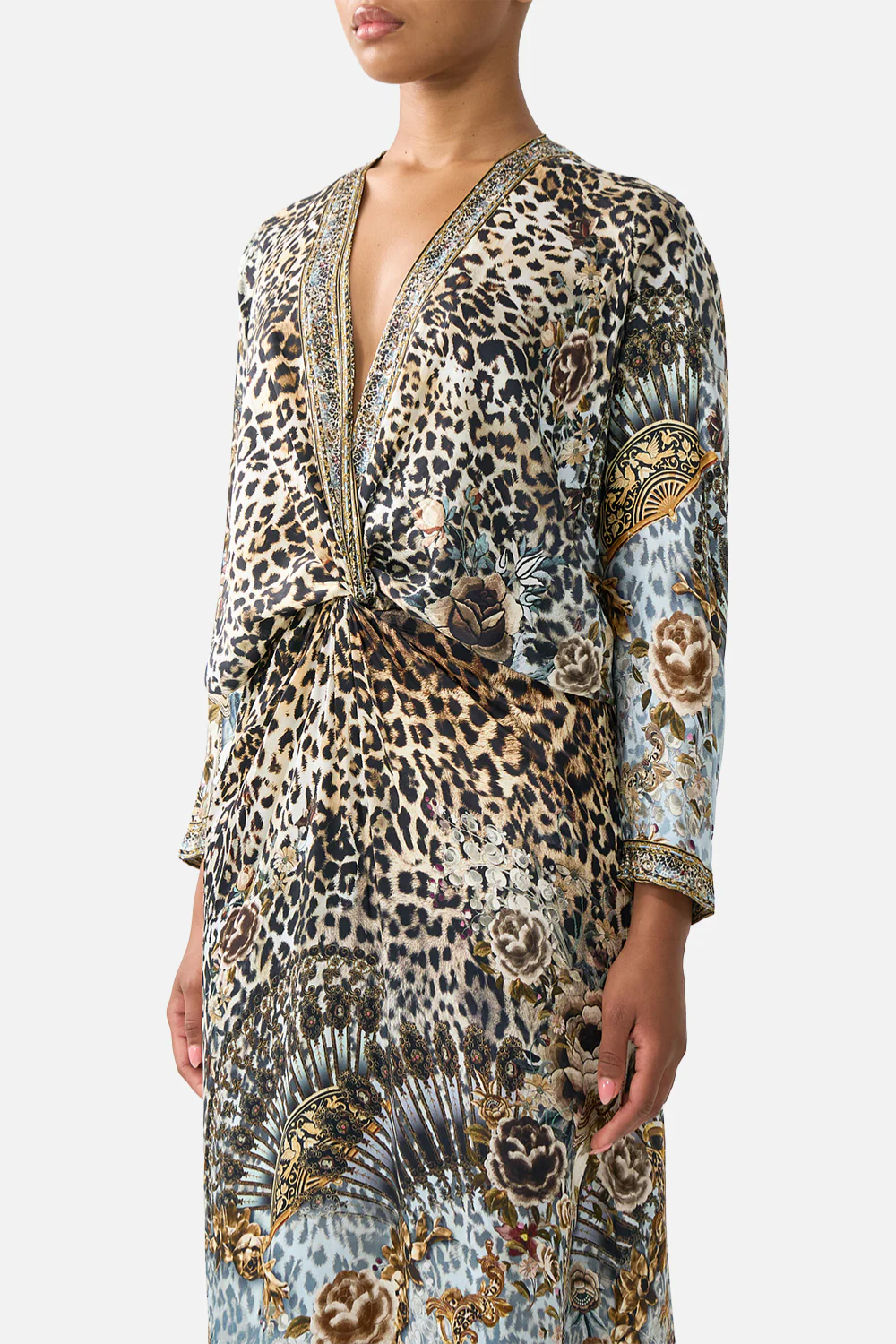 CAMILLA | FIESTA, SIESTA, REPEAT TWIST FRONT BATWING DRESS