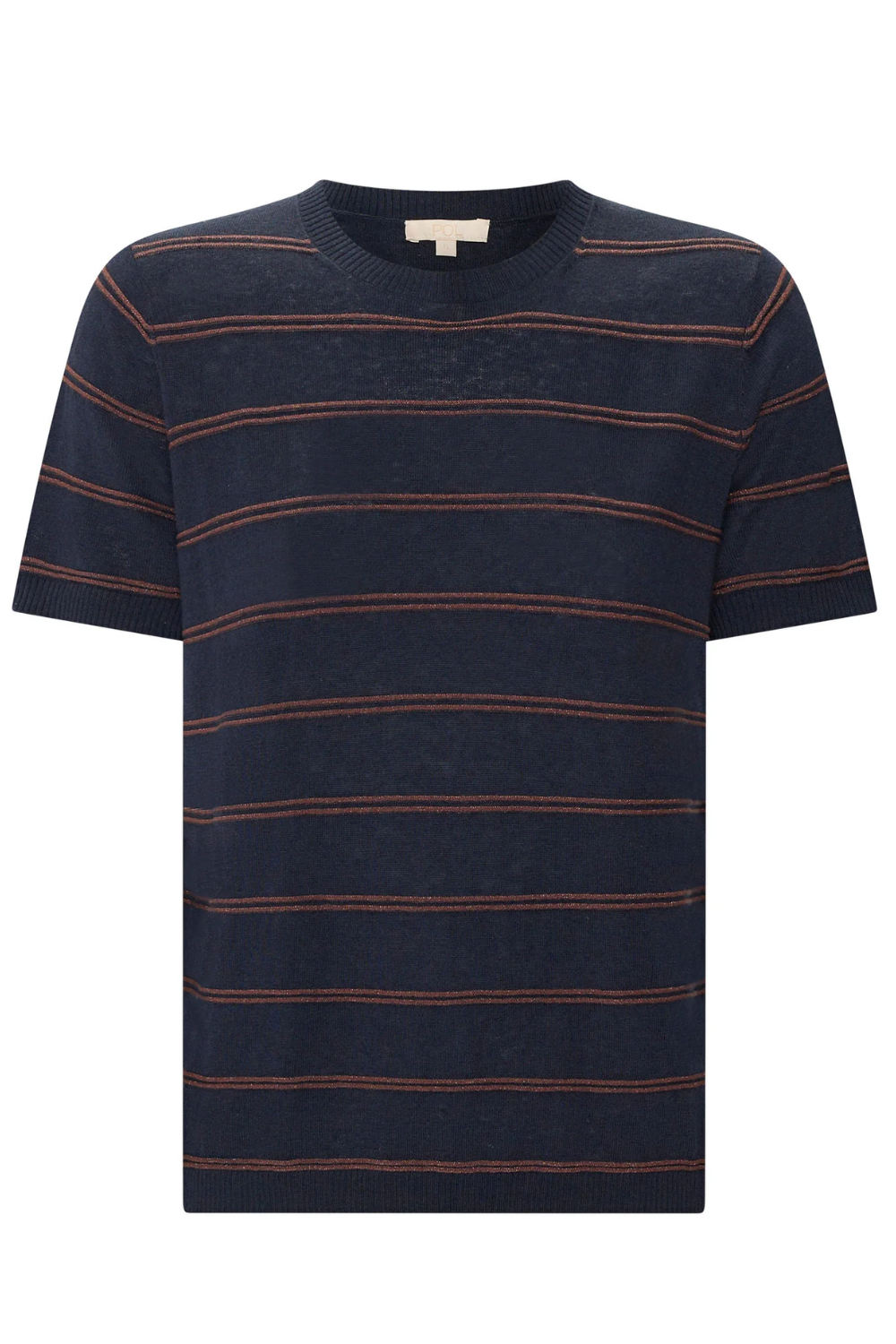 POL | SABLE TEE STRIPE - INK/CHOC