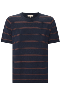 POL | SABLE TEE STRIPE - INK/CHOC