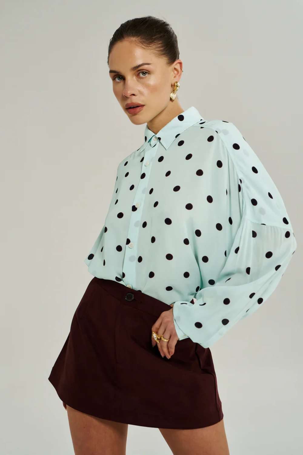 SUMMI SUMMI | A LINE SKIRT - SYRAH