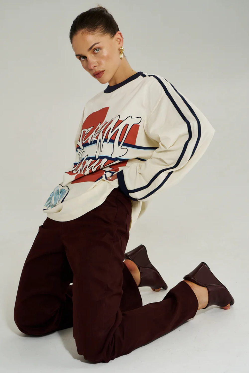 SUMMI SUMMI | BLEU 55 LS TEE - VINTAGE WHITE