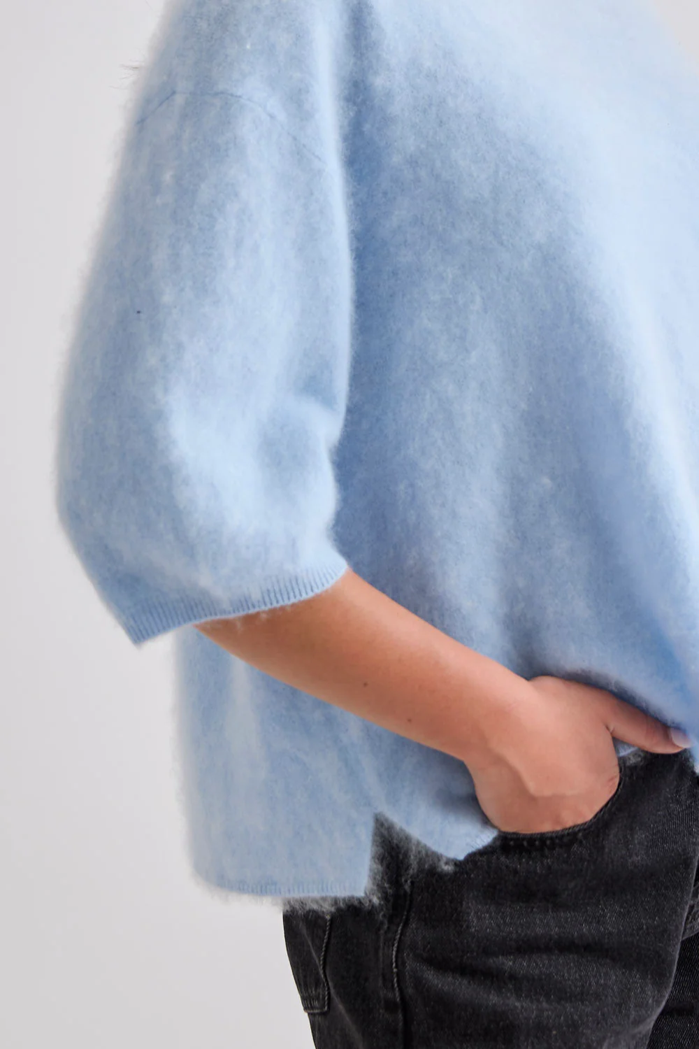 Mia Fratino | Eliza Tee - Mid Blue