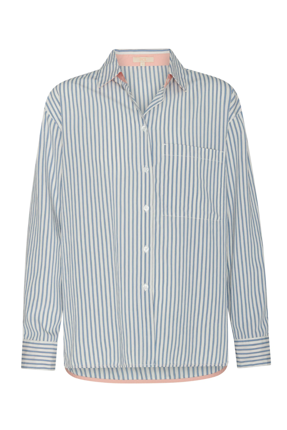 POL | VERA LS SHIRT - BLUE STRIPE
