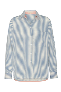 POL | VERA LS SHIRT - BLUE STRIPE