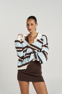 Summi Summi | Stripe Ls Polo - Aperol Stripe