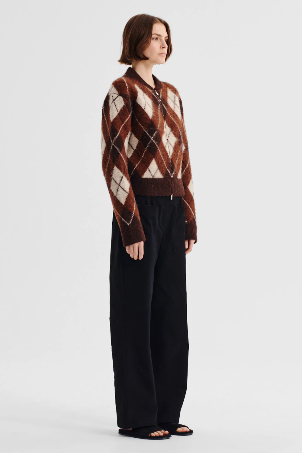 Morrison | Chester Knit Jacket - Argyle