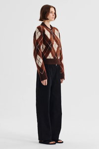 Morrison | Chester Knit Jacket - Argyle