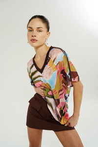 SUMMI SUMMI | V NECK MESH TEE - WONDERLAND