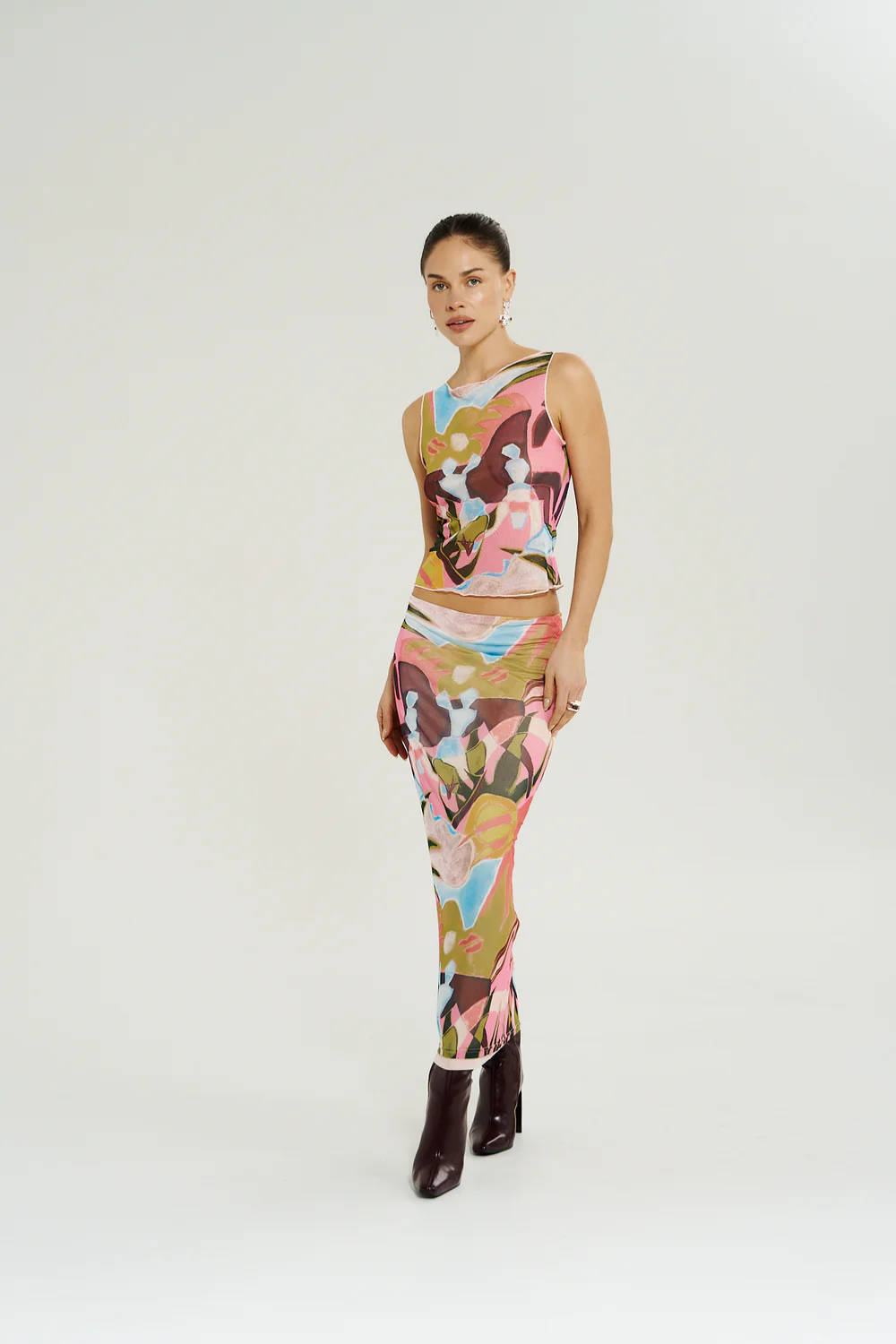 SUMMI SUMMI | MESH MAXI SKIRT - WONDERLAND