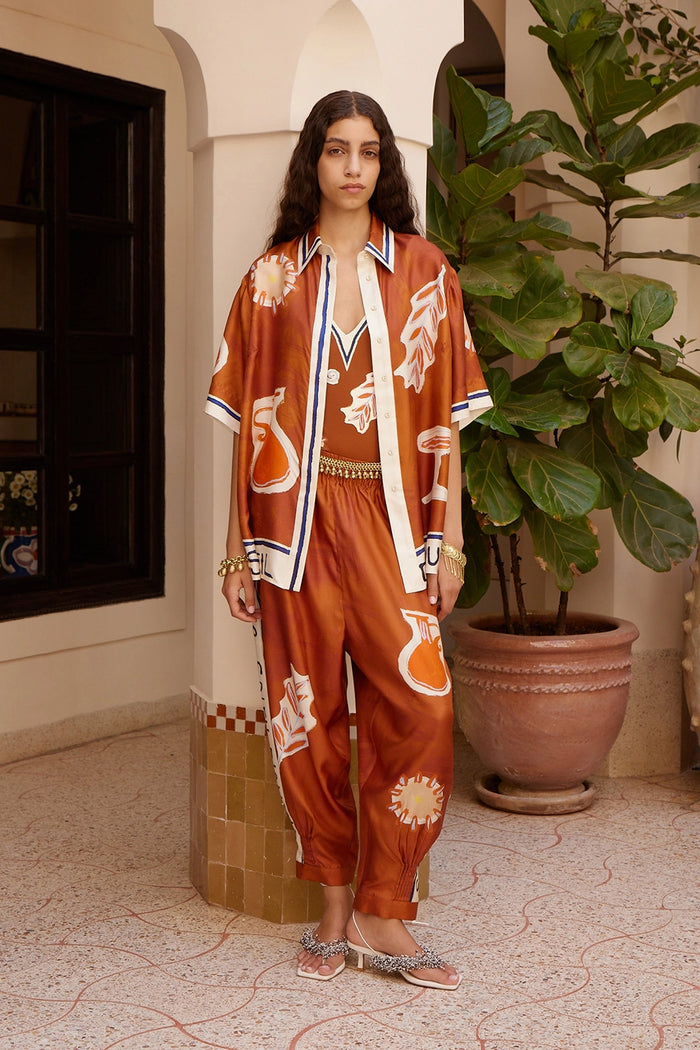 ALÉMAIS | SOLEIL D'AMOUR SILK SHIRT