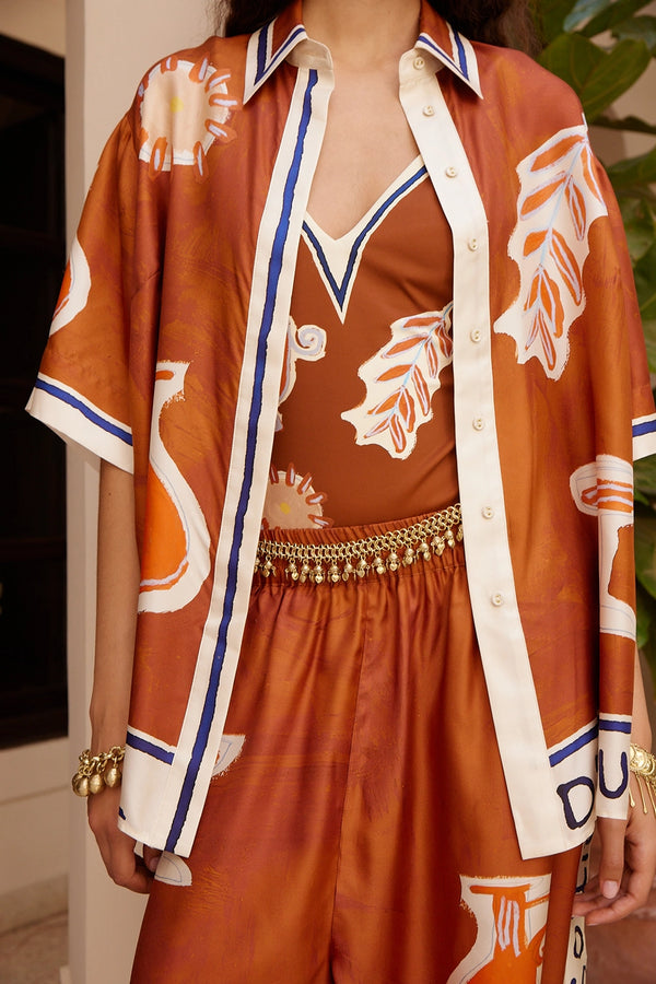 ALÉMAIS | SOLEIL D'AMOUR SILK SHIRT