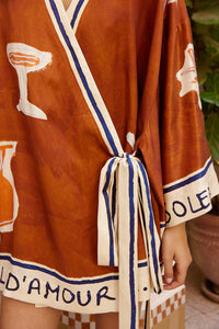 ALÉMAIS | SOLEIL D'AMOUR WRAP MINI DRESS