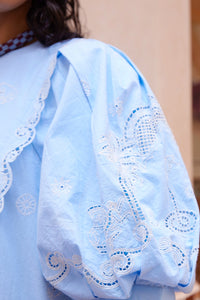 ALÉMAIS | MAIZY EMBROIDERED MINI DRESS