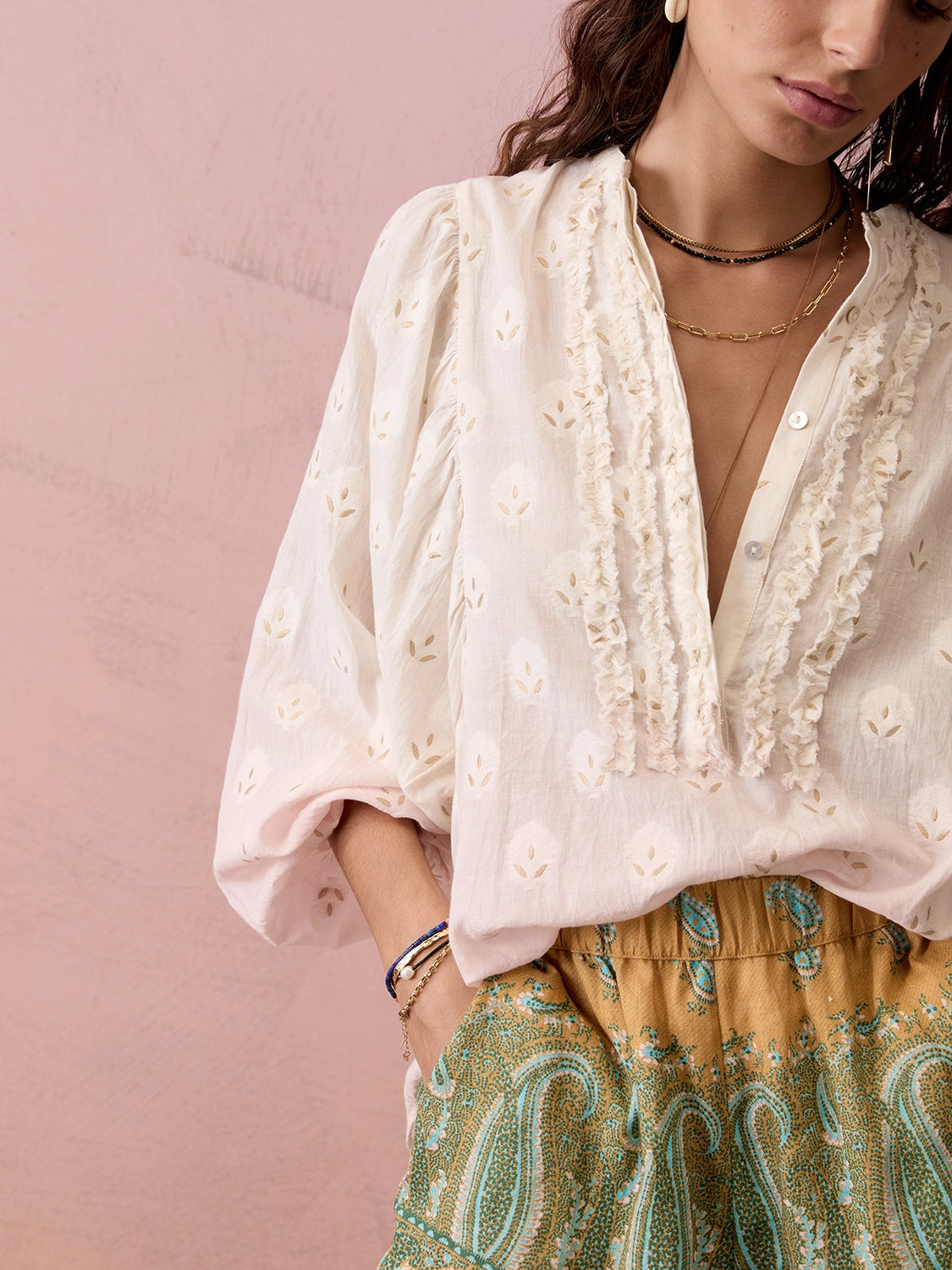 Boteh | Vespara Poeme Blouse - Chintz Rose