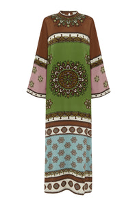 ALÉMAIS | CONTINA SILK MIDI DRESS