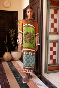 ALÉMAIS | CONTINA SILK MIDI DRESS