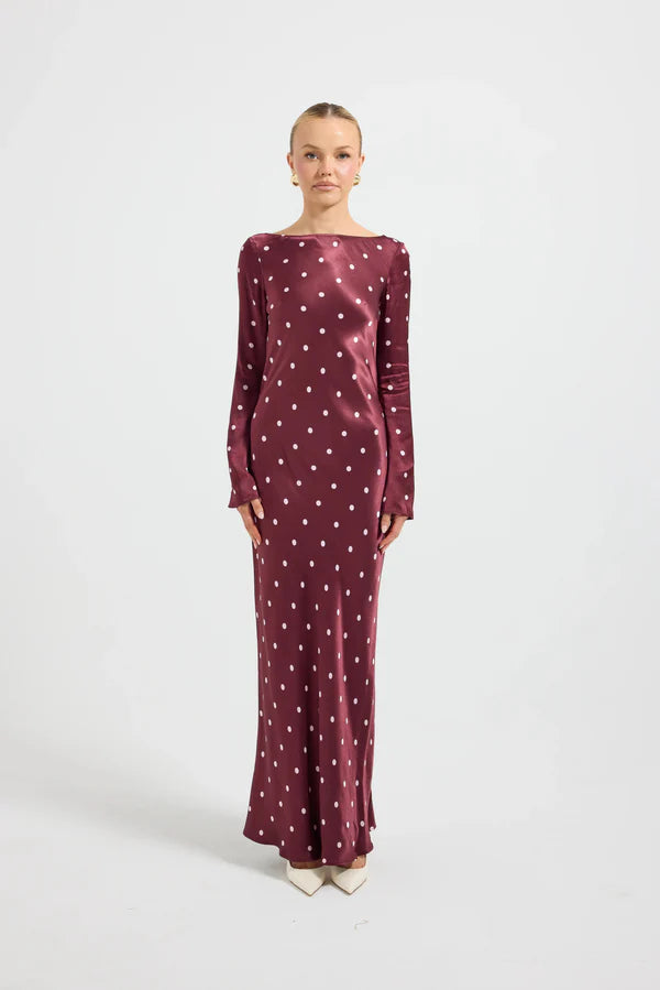 Pasduchas | Rowan Sleeve Midi - Cherry/Pink Spot