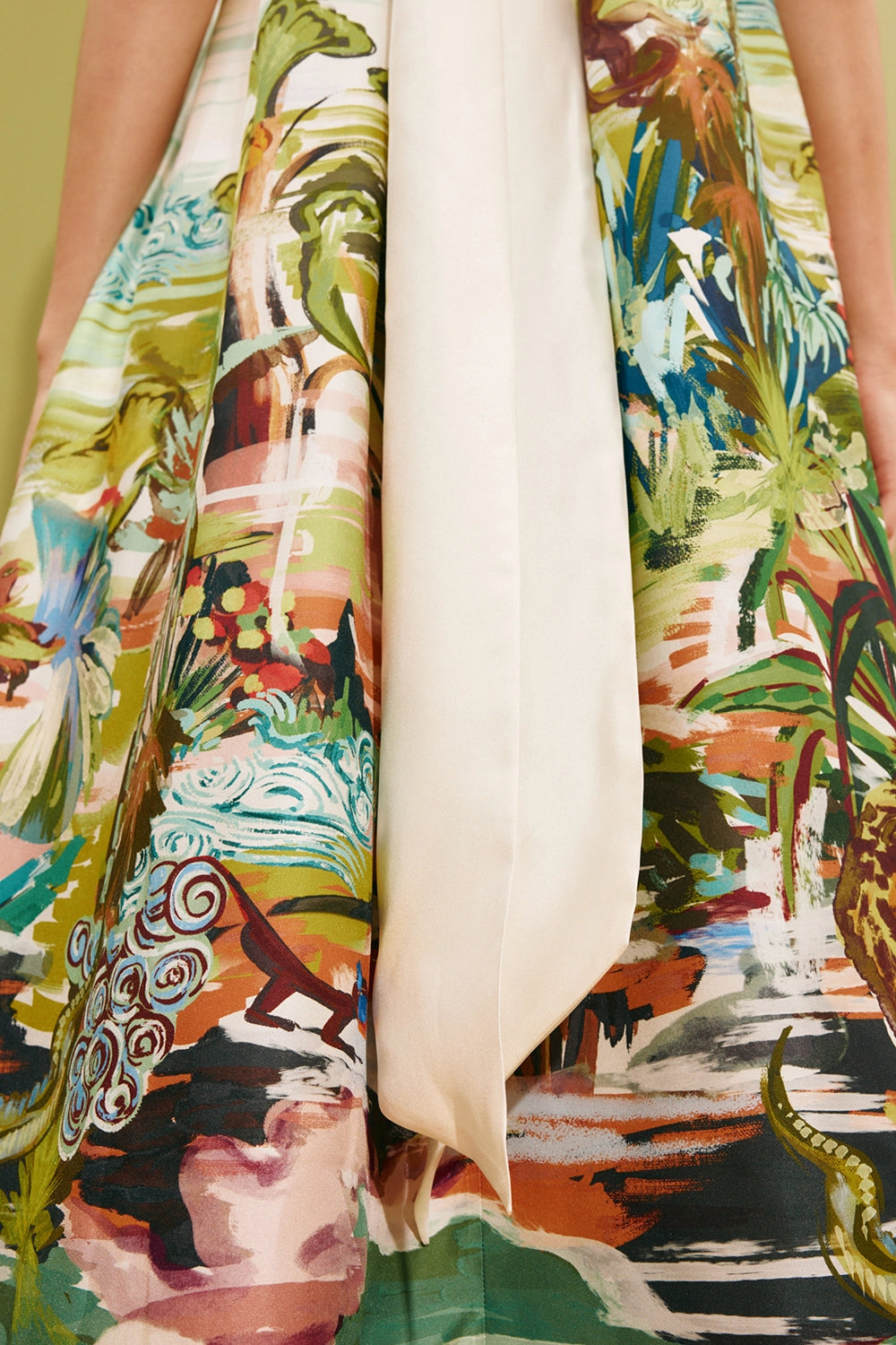 ALÉMAIS | JUNGLE BOOGIE SILK HALTER DRESS