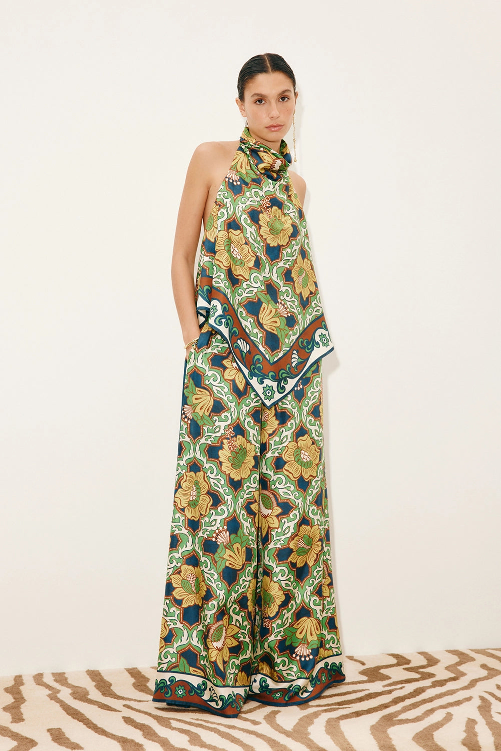 ALÉMAIS | LIANA SILK PALAZZO PANT