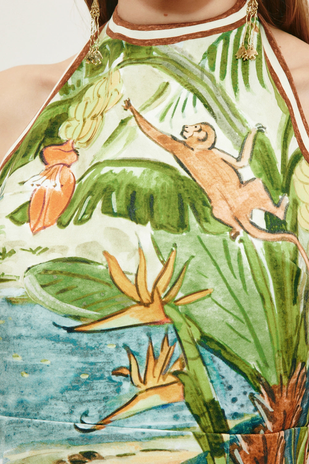 ALÉMAIS | TOUCAN TANGO HALTER MINI DRESS