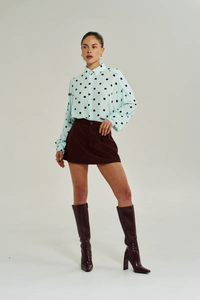 SUMMI SUMMI | DOTTY LS SHIRT - PINOT DROP