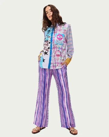 ME369 | Isabel Printed Shirt - Runic Whisper 126L31200