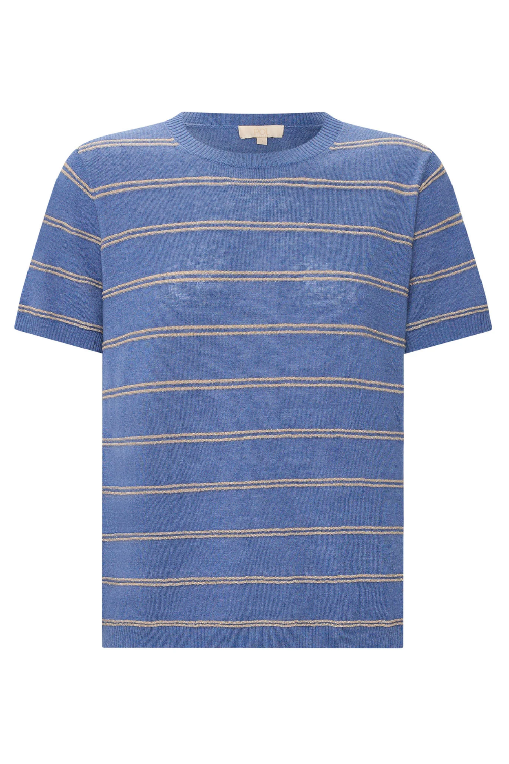 POL | SABLE TEE STRIPE - BLUE/GOLD
