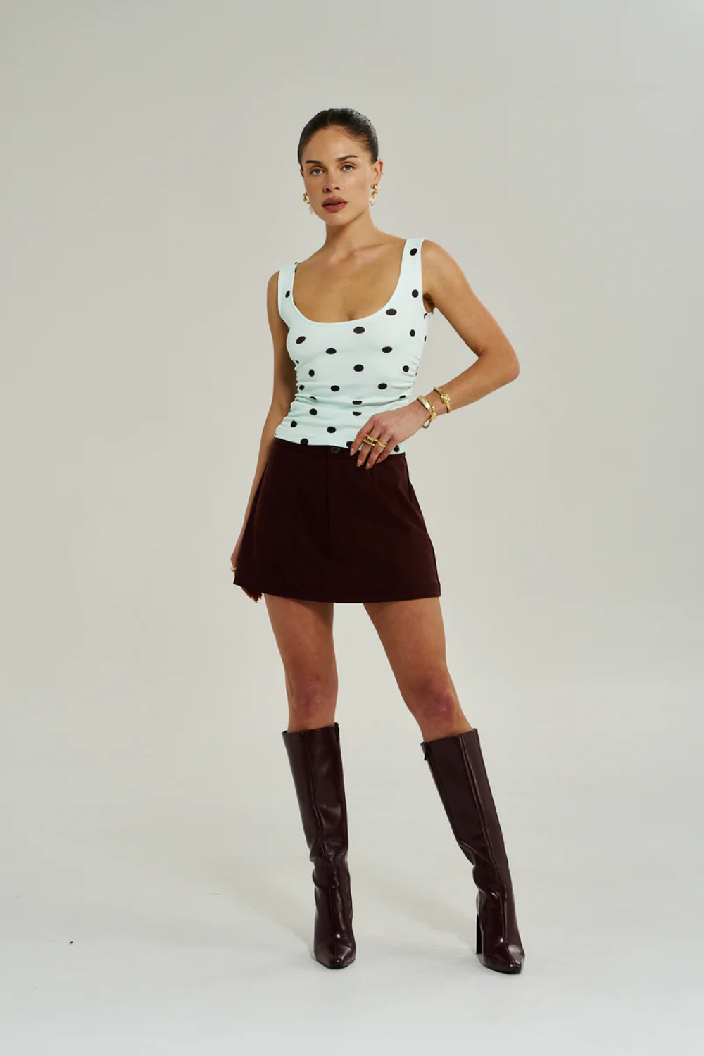 SUMMI SUMMI | A LINE SKIRT - SYRAH