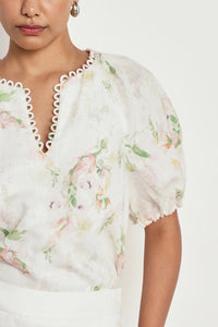 ZOE KRATZMANN | PERCEIVE TOP | PAINTERLY BLOOM