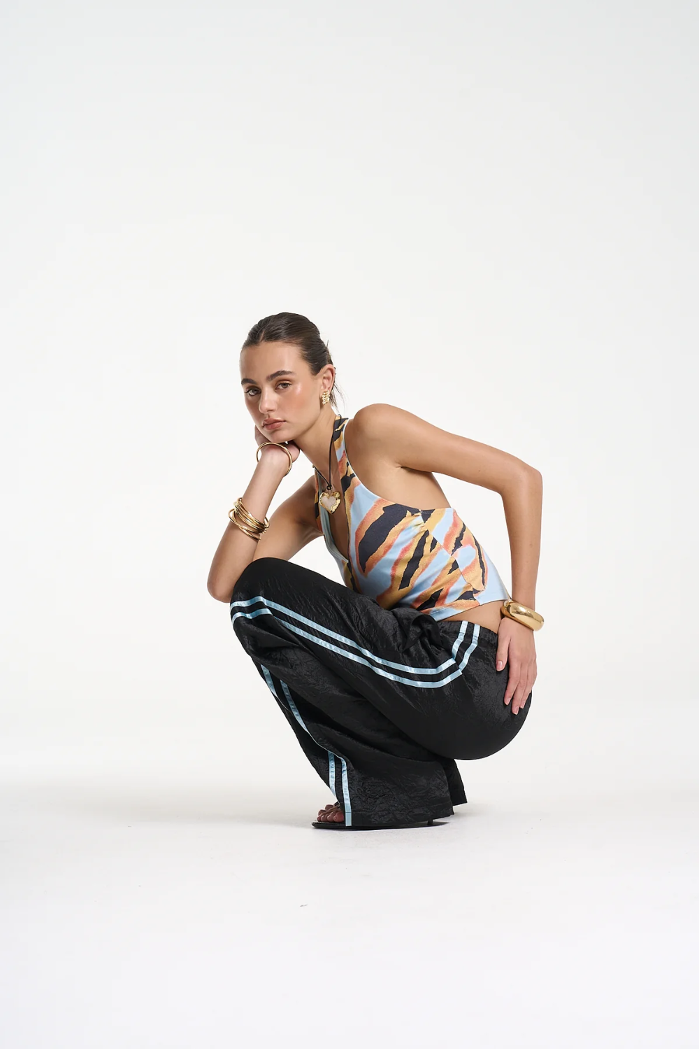 SUMMI SUMMI | BOXER PANT - BLACK/ BLUE