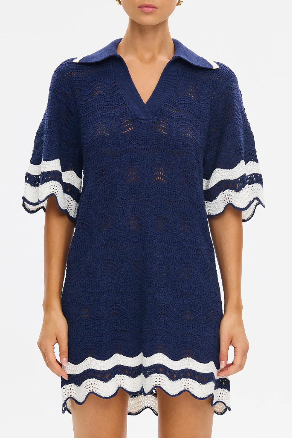 KIVARI | Camille Knit Mini Dress - Navy