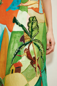 ALÉMAIS | MOKSHINI EMBELLISHED MIDI DRESS