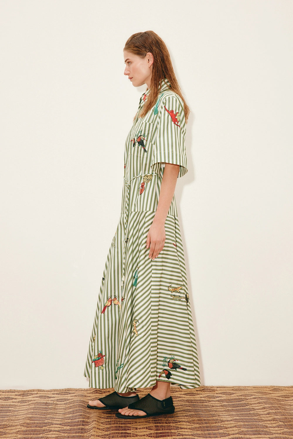 ALÉMAIS | BISOU EMBROIDERED SHIRTDRESS