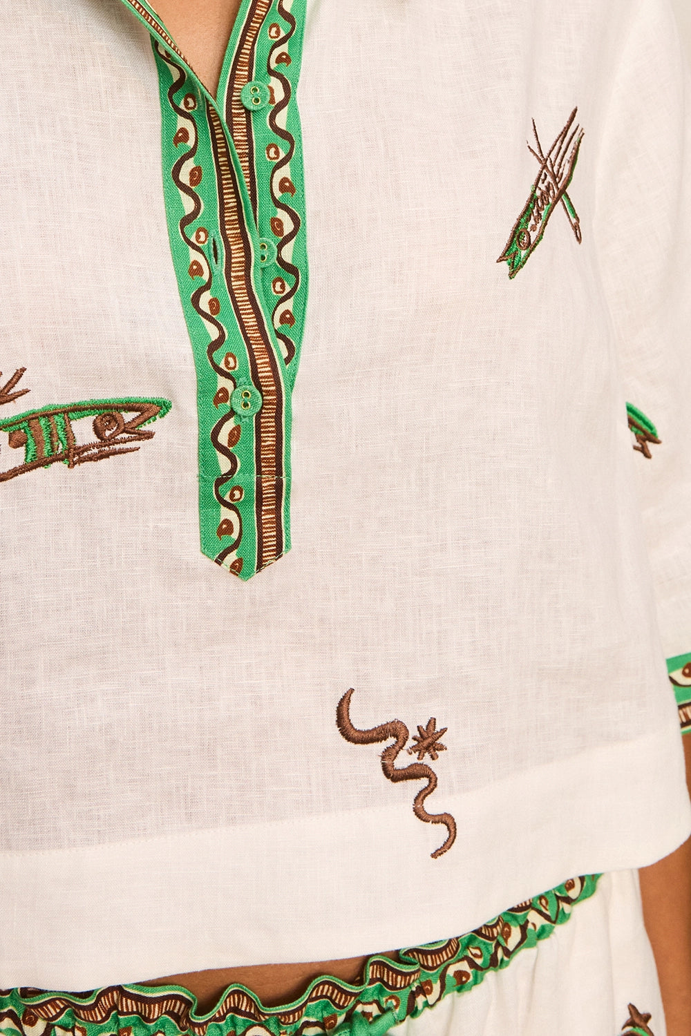 ALÉMAIS | WANDA EMBROIDERED SHIRT