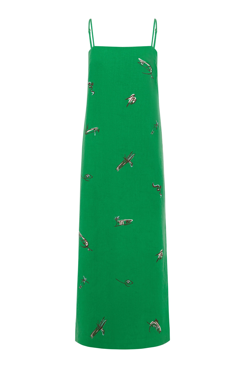 ALÉMAIS | WANDA EMBROIDERED MIDI DRESS