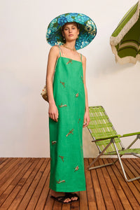 ALÉMAIS | WANDA EMBROIDERED MIDI DRESS