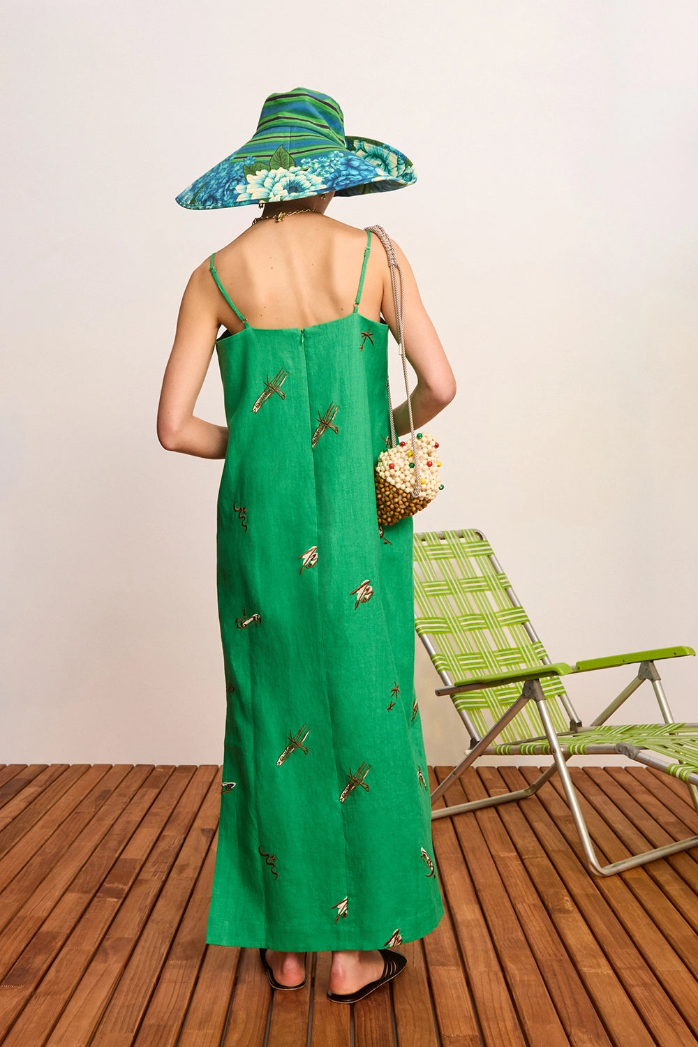 ALÉMAIS | WANDA EMBROIDERED MIDI DRESS
