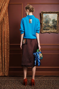 ALÉMAIS | CLAUDIA AZURE KNIT POLO