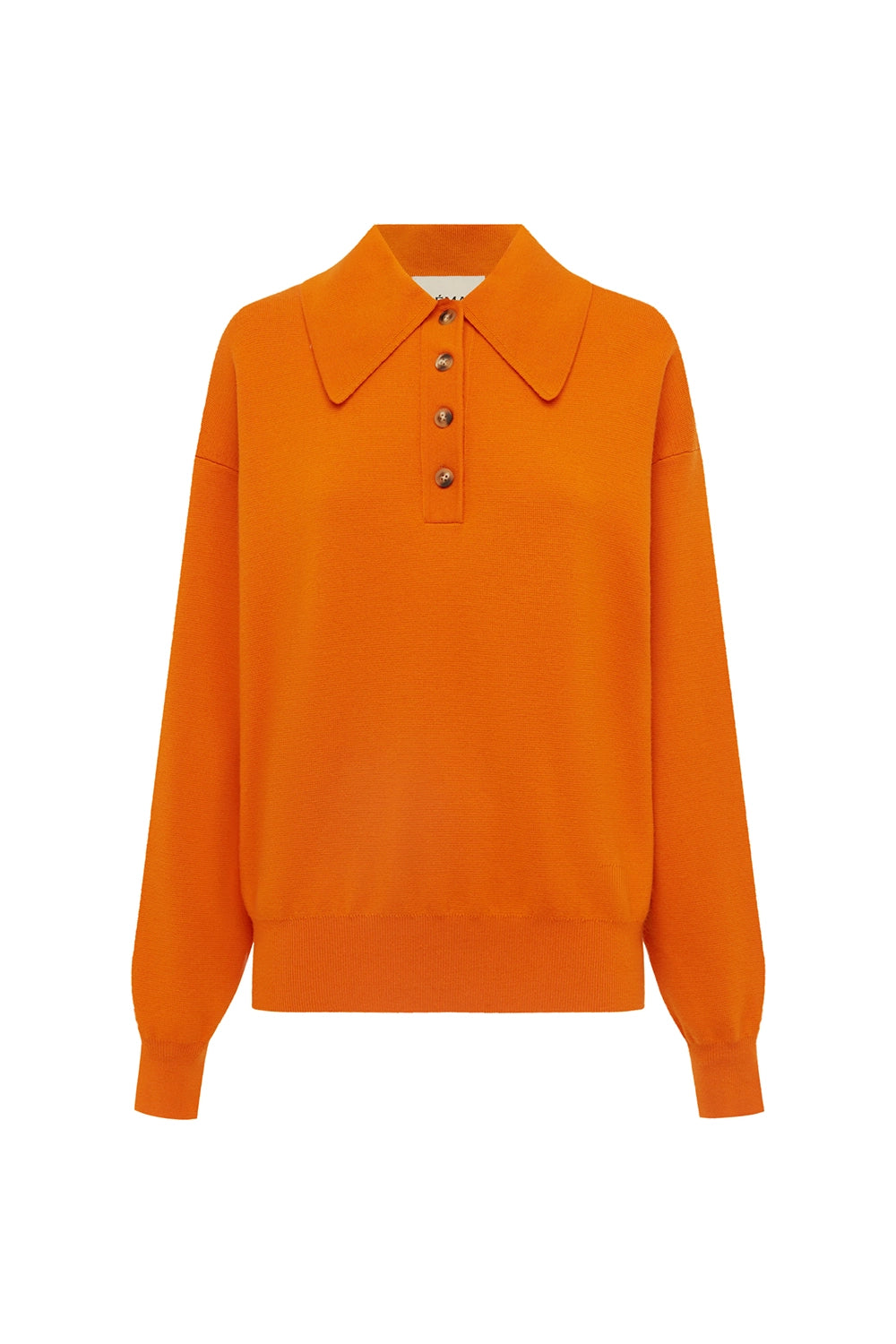 ALÉMAIS | CLAUDIA TANGERINE KNIT POLO