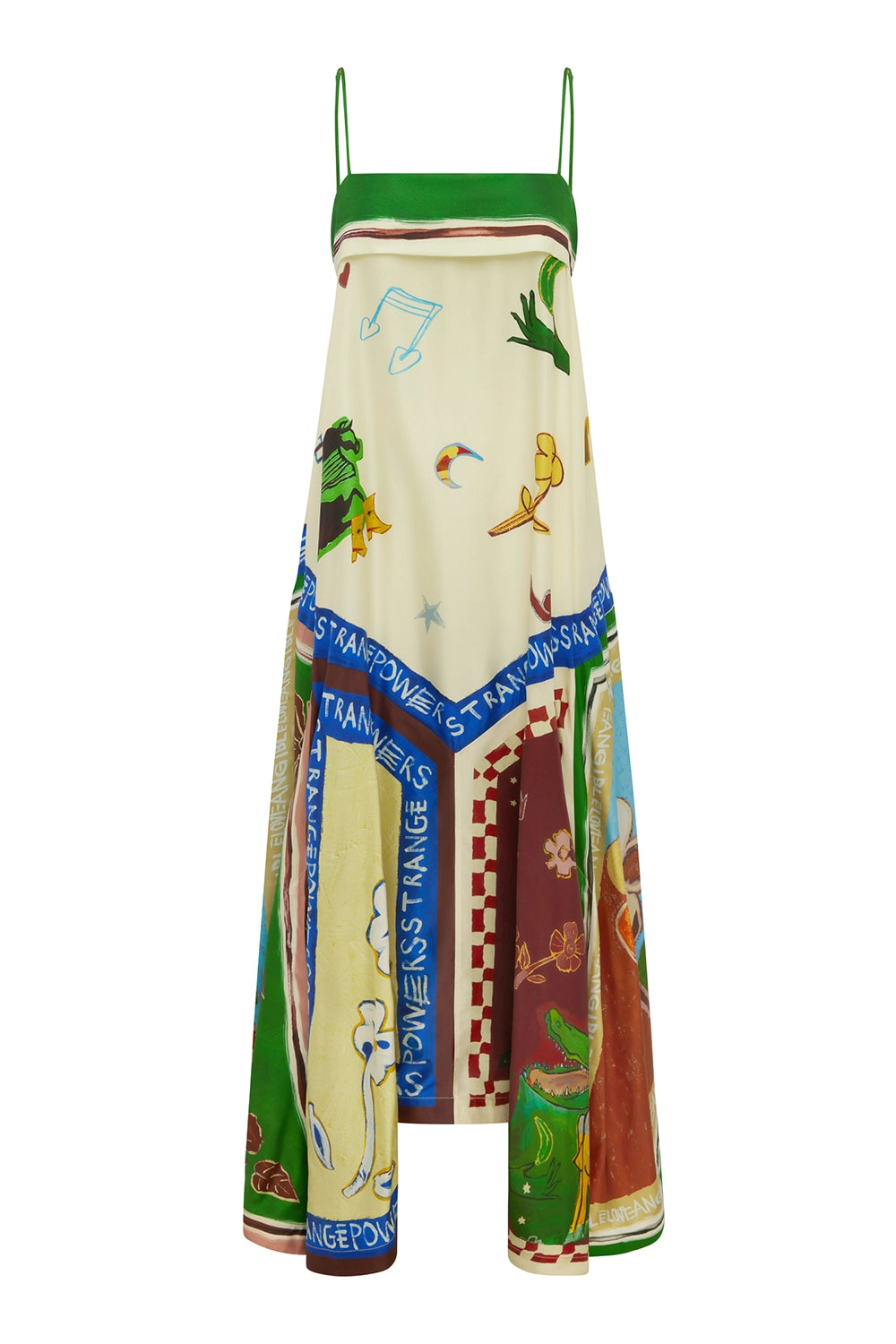 ALÉMAIS | TANGIBLE LOVE SILK MIDI DRESS