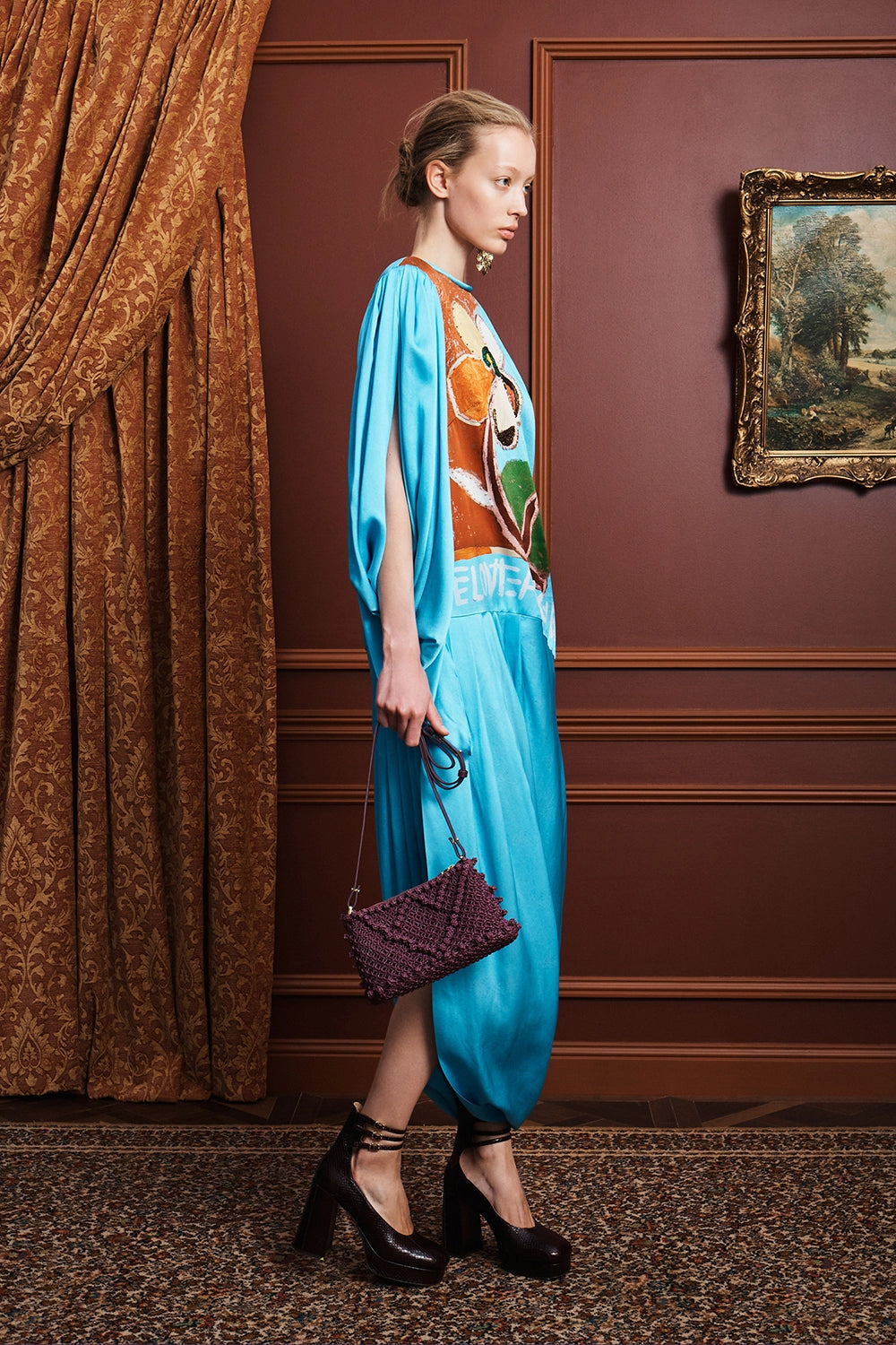 ALÉMAIS | LENNY EMBELLISHED SILK GOWN