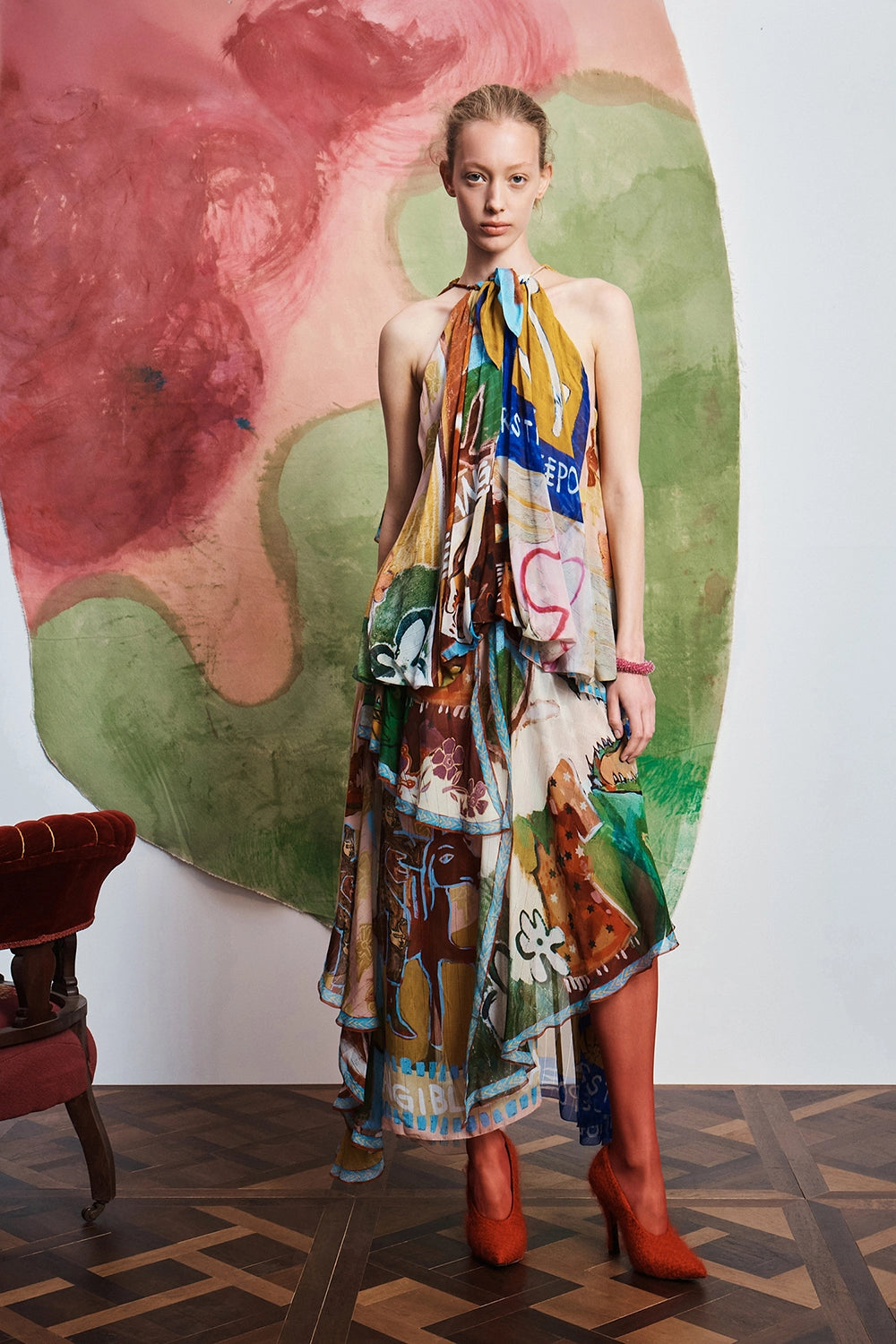 ALÉMAIS | MLAK HALTER GOWN