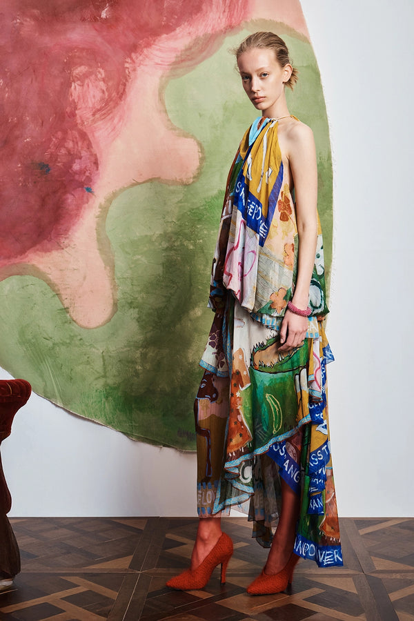 ALÉMAIS | MLAK HALTER GOWN