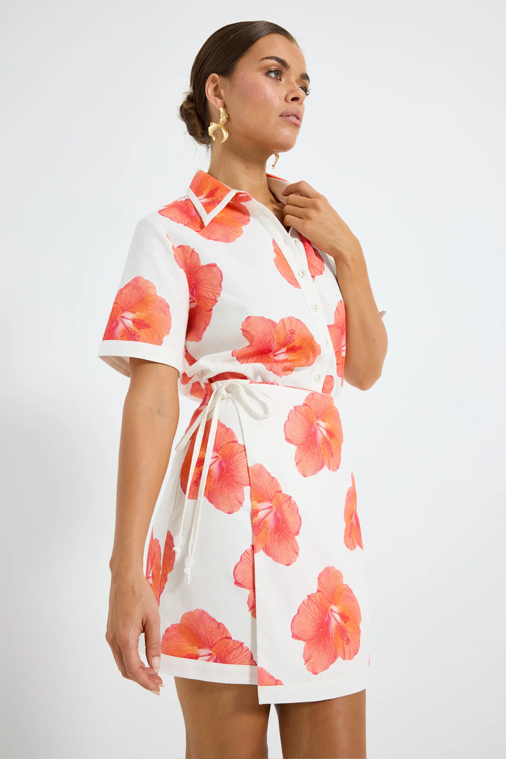 Pasduchas | Brielle Mini Skirt - Hibiscus